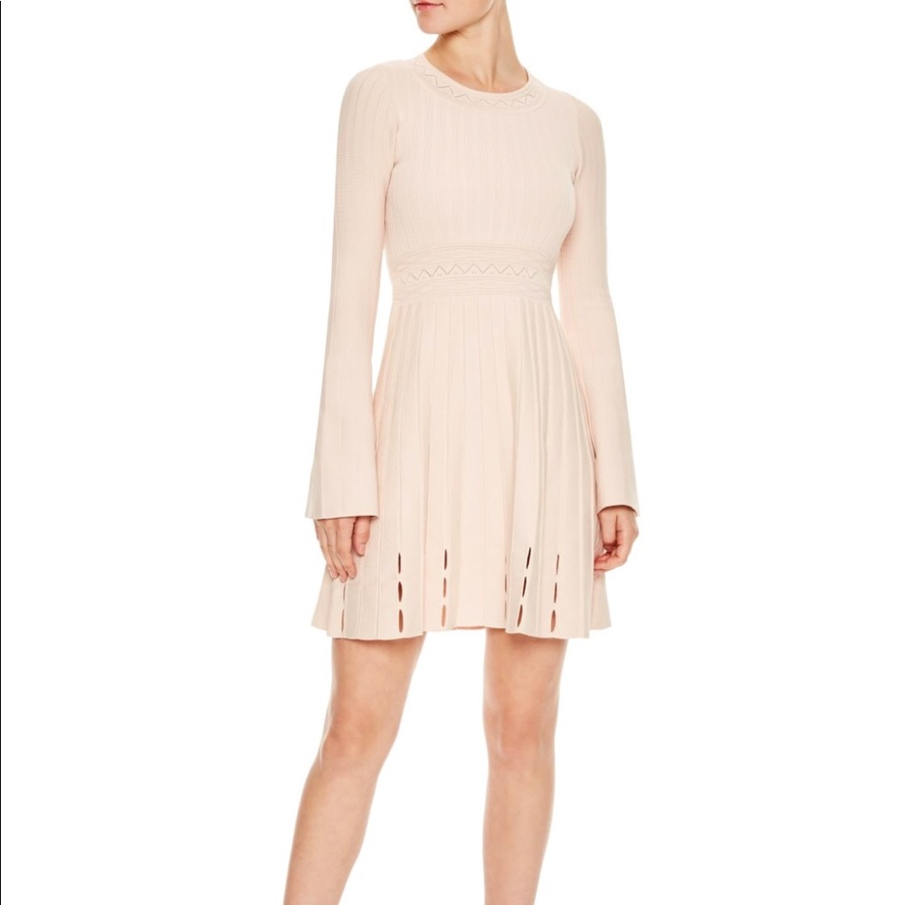 Sandro trumpet sleeve knit dress 36 (XS) - Picture 1 of 6